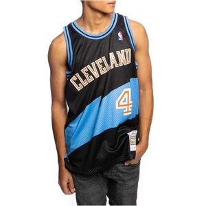 Shawn Kemp Black Cleveland Cavaliers 1997/98 Hardwood Classics Swingman Jersey